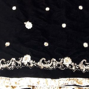 Velvet Black Shawl